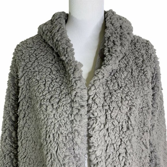 BP Cozy Cloud Hooded Side Pockets Teddy Cardigan - Picture 4 of 11